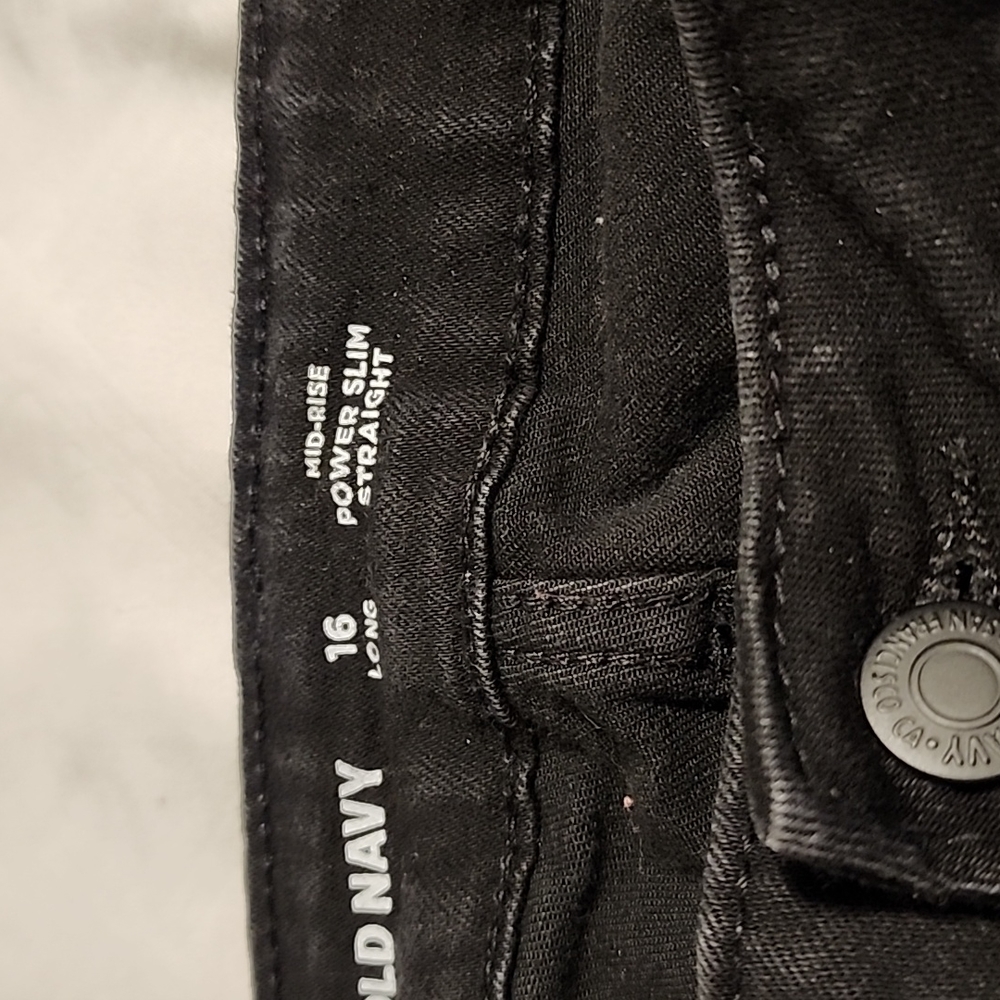 Black long old navy jeans - Picture 2 of 2